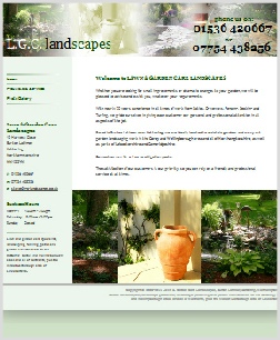 LGC Landscapes Website  Kettering Noirthamptonshire